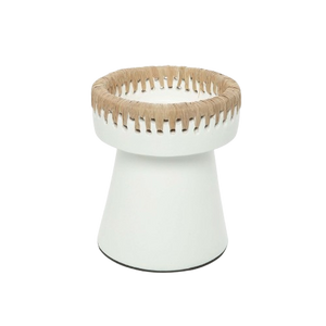 The Pretty Candle Holder - White Natural - Medium H16