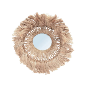 The Abaca Solomon Mirror - Natural H85