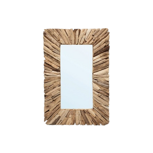 The Driftwood Framed Mirror - Natural - Medium H60
