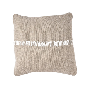 The Linen Stitch Cushion Cover - Natural White