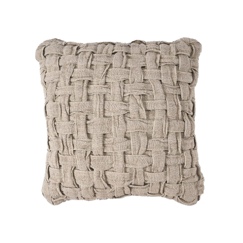 The Linen Crosier Cushion Cover - Natural