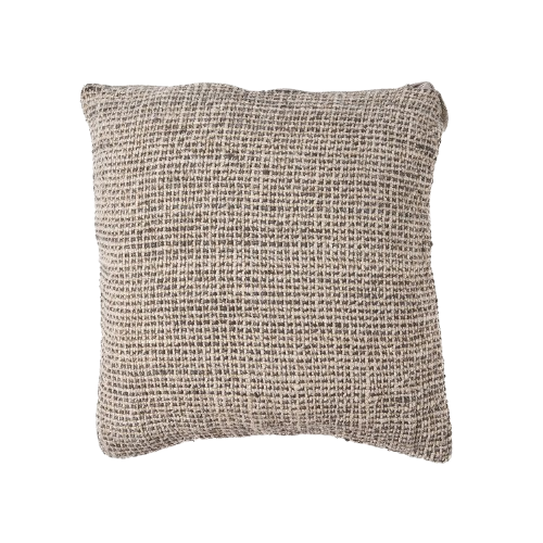The Linen Grain Cushion Cover - Natural Black