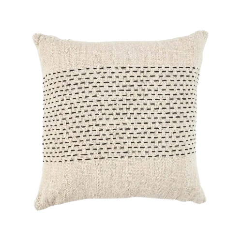 The Misty Cushion Cover - Natural Black