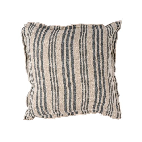 The Nordic Stripe Cushion Cover - Natural Black