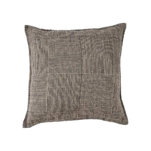 The Bloc Party Cushion Cover - Black Natural
