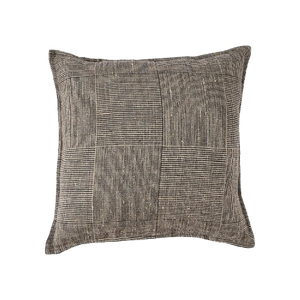 The Bloc Party Cushion Cover - Black Natural