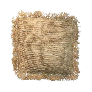 The Raffia Cushion Cover Square - Natural - 60x60