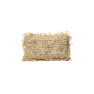 The Raffia Cushion Cover Rectangular - Natural - 30x50