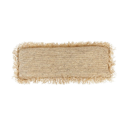 The Raffia Cushion Cover Rectangular - Natural - 35x100