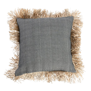 The Cotton Bonita Cushion Cover - Natural Black - 60x60