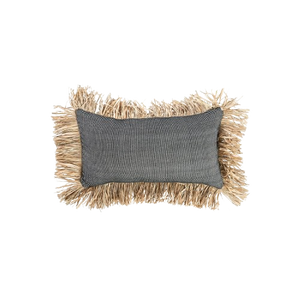 The Cotton Bonita Cushion Cover - Natural Black - 30x50