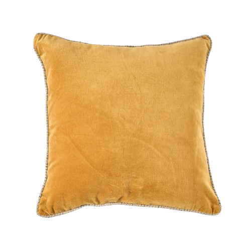 The Velvet Crush Cushion Cover - Mustard - 50x50