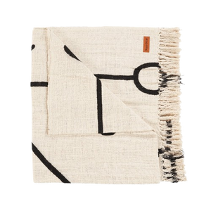The Evil Eye Bed Throw - Natural Black