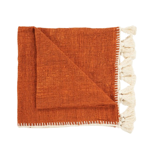 The Stitch Bed Throw - Terracotta
