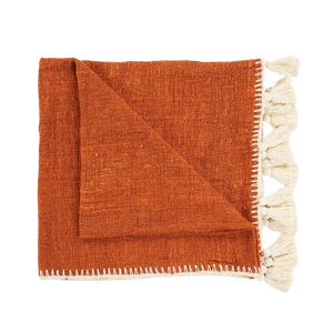 The Stitch Bed Throw - Terracotta