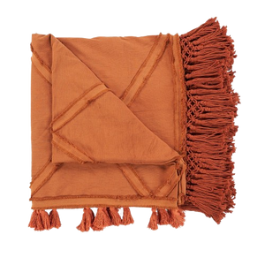 The Berber Bed Throw - Terracotta