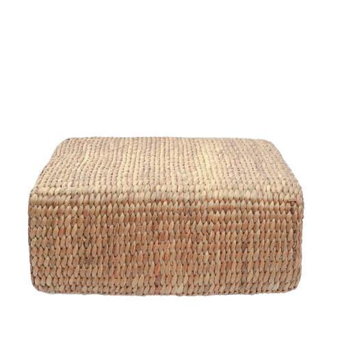 The Hyacinth Pouffe Square - Natural D60
