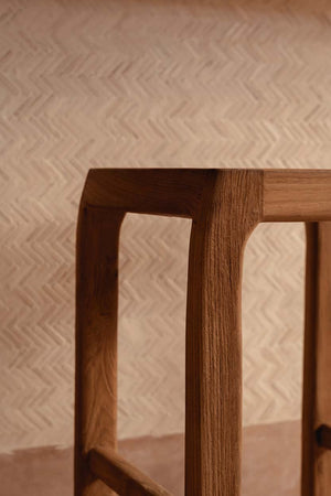 Shibori Bar Stool – Natural