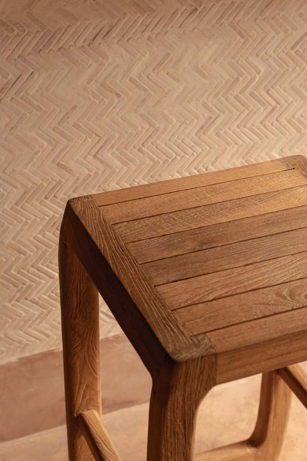 Shibori Bar Stool – Natural