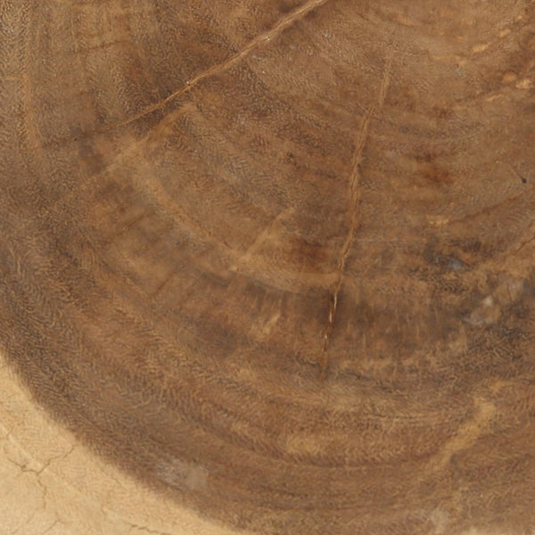 Handmade Solid Wood Stool – Natural White D30