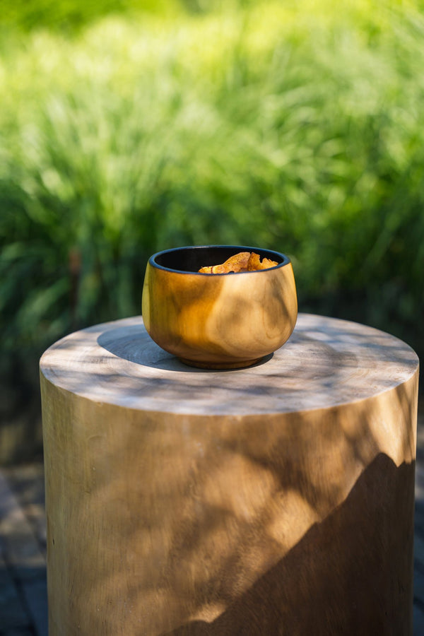 Handmade Solid Wood Stool – Natural Finish D30