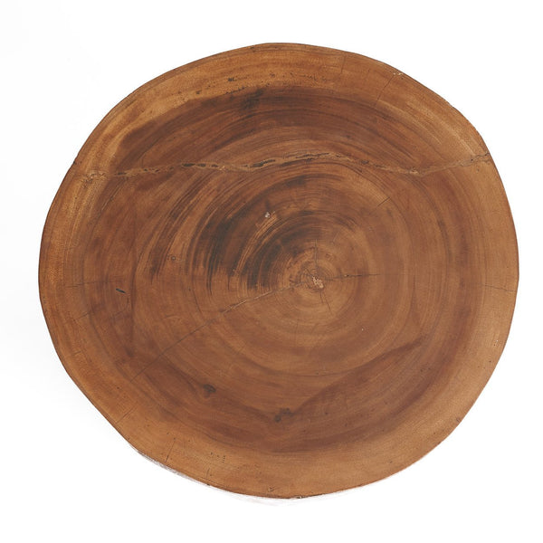 Handmade Solid Wood Stool – Natural Finish D30