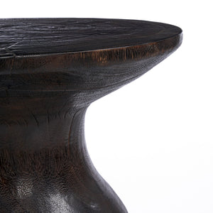 Hourglass Side Table – Dark Walnut D50