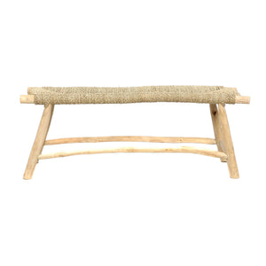 Porto Seagrass Bench – Natural, Large L110