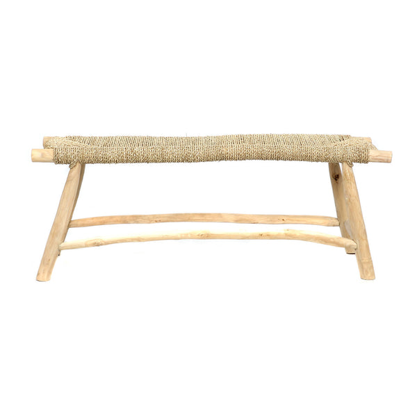 Porto Seagrass Bench – Natural, Large L110