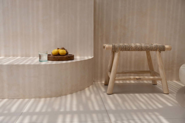 Porto Seagrass Stool – Natural, Medium L60