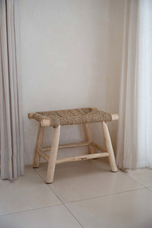 Porto Seagrass Stool – Natural, Medium L60