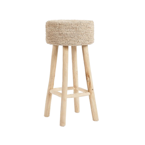 Raffia Bar Stool