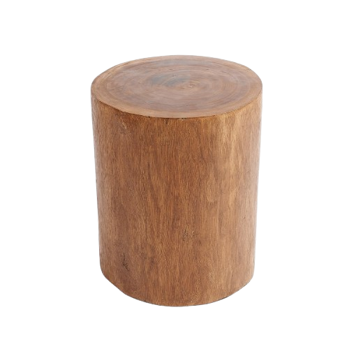 Handmade Solid Wood Stool – Natural Finish D30