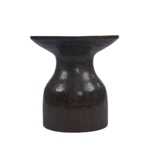 Hourglass Side Table – Dark Walnut D50