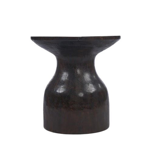 Hourglass Side Table – Dark Walnut D50