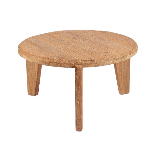 Reclaimed Wood Coffee Table – Three Legged – Size L D80