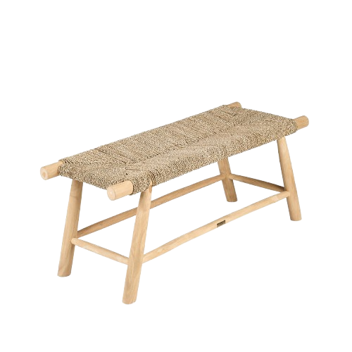 Porto Seagrass Bench – Natural, Large L110