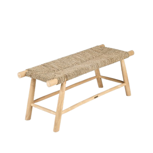 Porto Seagrass Bench – Natural, Large L110