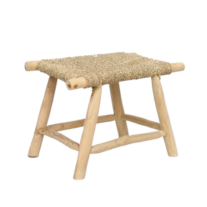 Porto Seagrass Stool – Natural, Medium L60