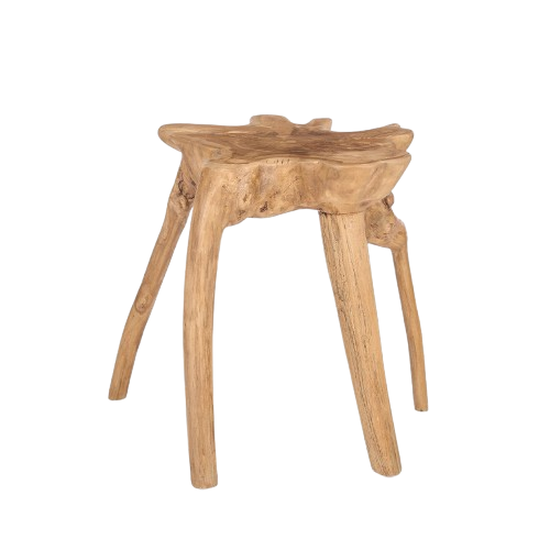 Reclaimed Root Wood Side Table – Natural Finish W45